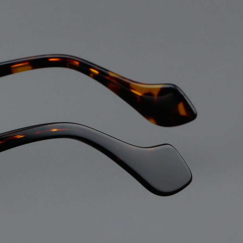 Thick Plate Glasses Patchwork Retro Frame