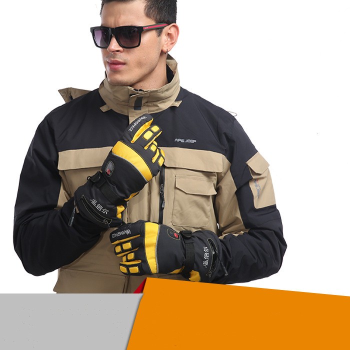 Wimber Temperature Control Electric Heating Gloves Double-Sided Heating Charging Heating to Keep Warm Cycling Hand Warmer Men and Women Winter 800A