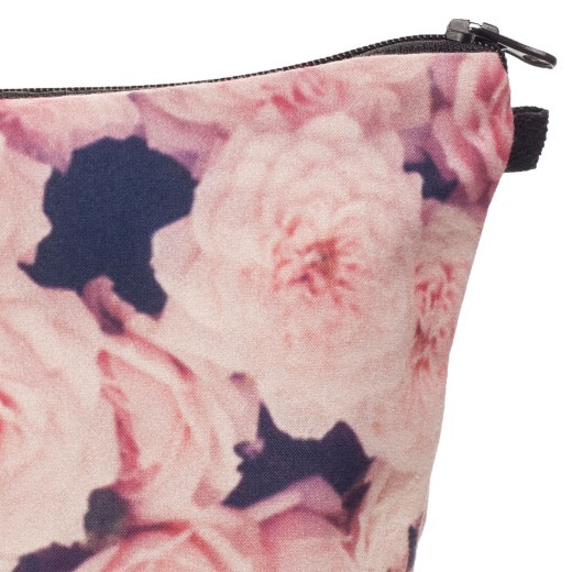 Printed Rose Cosmetic Bag