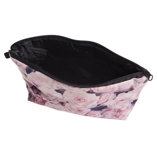 Printed Rose Cosmetic Bag