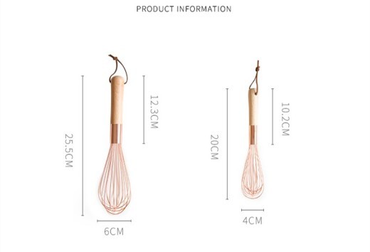Rose golden hair egg mixer