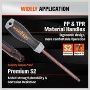 HORUSDY Torx Screwdriver Set Magnetic T6 - T40