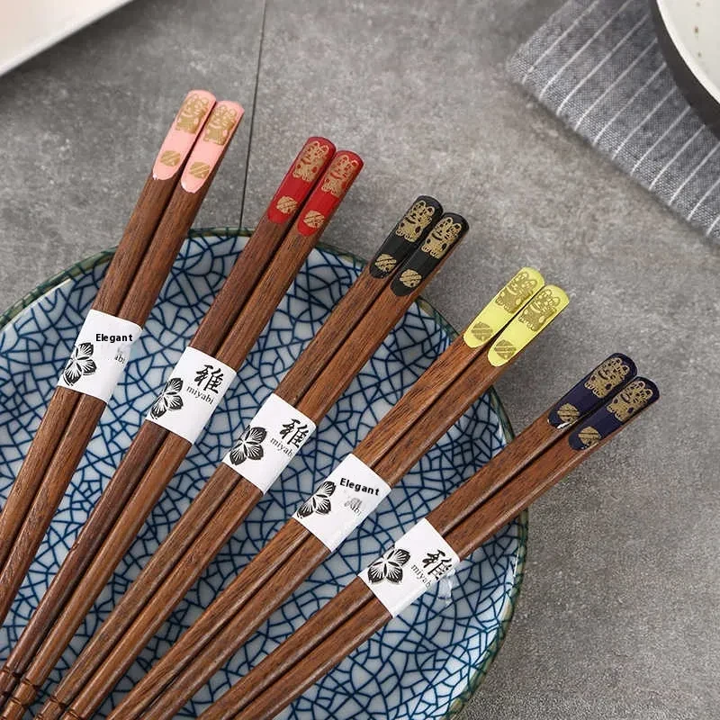 Anti-mildew Non-slip High Quality High-end Household Solid Wood Chopsticks