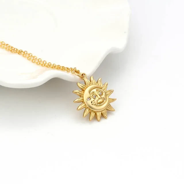 New Sun Abstract Pendant Necklace