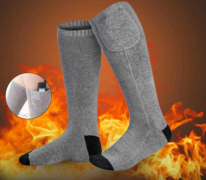 Electric Socks Standard Charging Thermostat Lithium Battery Heating Socks Can Wash Cold Winter Warm Heat Socks
