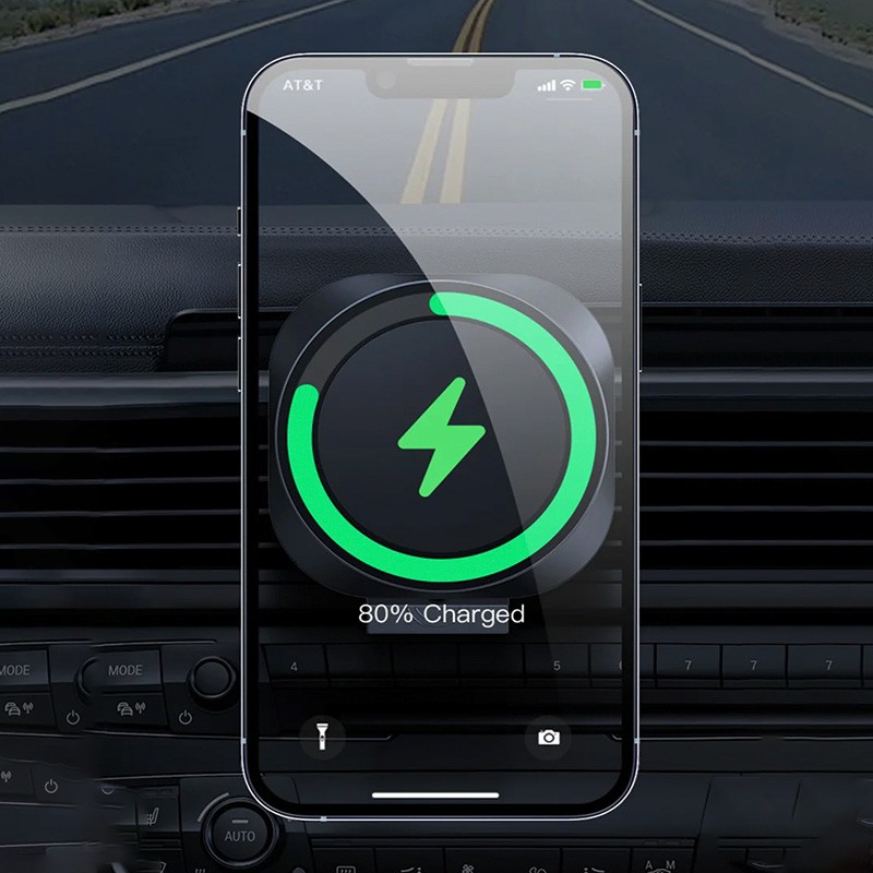 30W Magnetic Wireless Car Charger Air Vent Stand - Fast Charging Phone Holder for iPhone 12, 13, 14, 15 Pro Max Mini