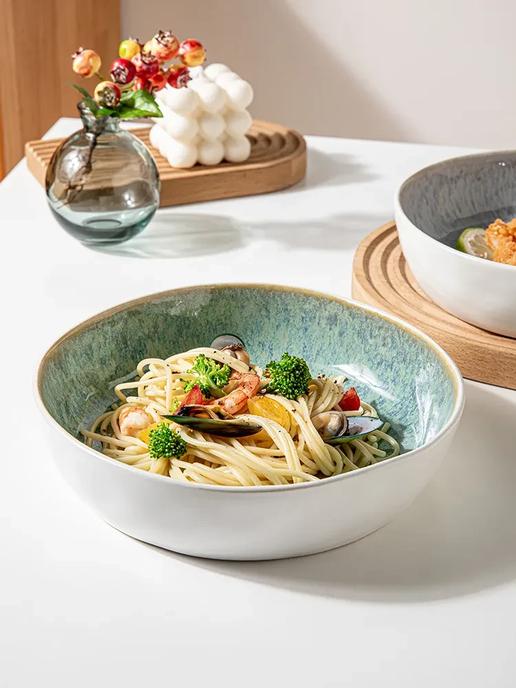 Creative Irregular Feature Glaze Kiln 8-inch Dish