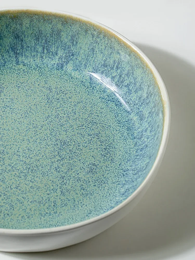Creative Irregular Feature Glaze Kiln 8-inch Dish