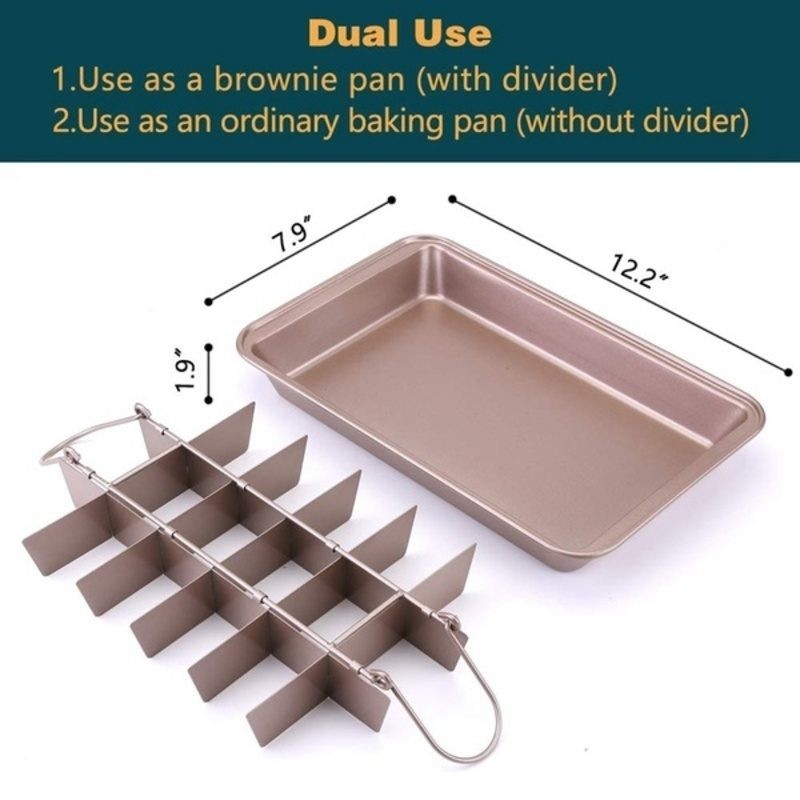 Brownie Baking Pan Quick Release Cake Mold