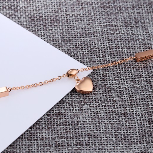 Personalized Titanium Steel Rose Gold Plated Feet