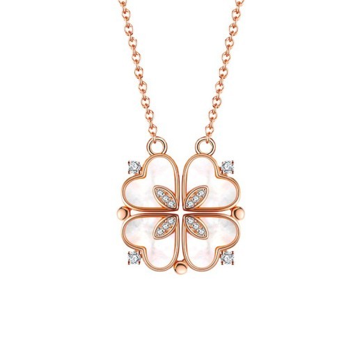 Rose Gold Heart-shaped Magnetic Love Pendant