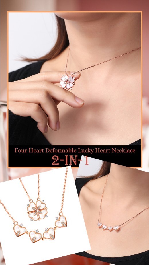 Rose Gold Heart-shaped Magnetic Love Pendant