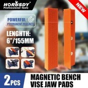 HORUSDY 2pcs Universal Vice Jaw Magnetic Reversible Pads