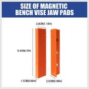 HORUSDY 2pcs Universal Vice Jaw Magnetic Reversible Pads