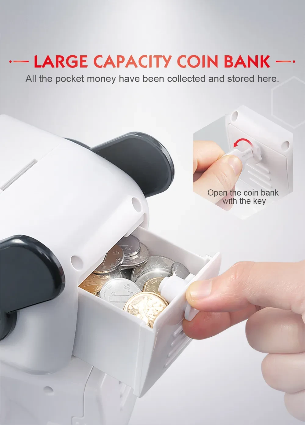 Red Intelligent Remote Control Robot