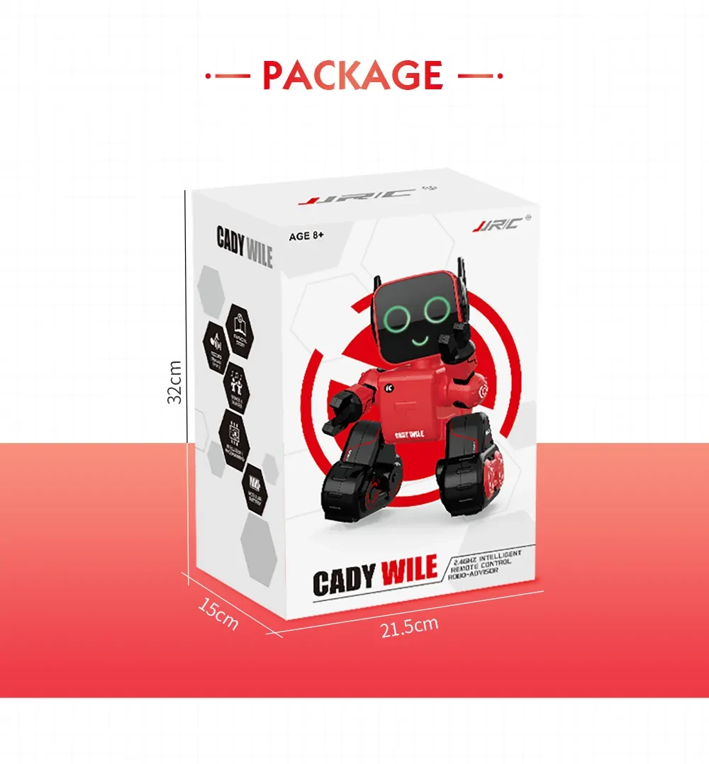 Red Intelligent Remote Control Robot