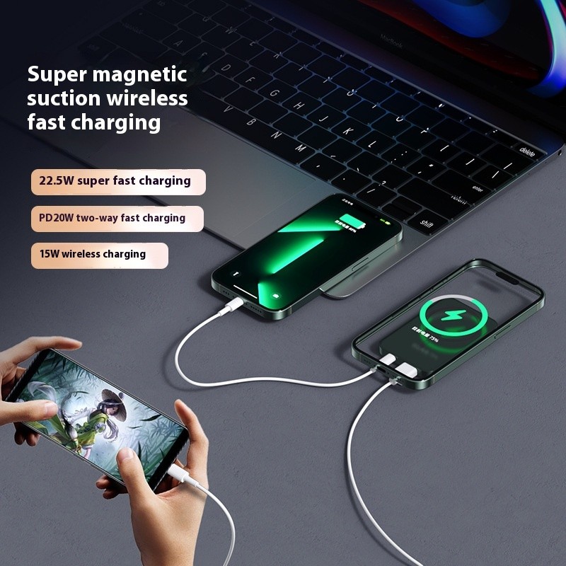Magnetic Magsafe Wireless Super Fast Charge Mobile Power Supply