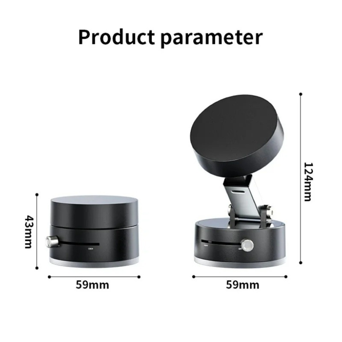 Ultra Magnetic Phone Holder Foldable Car Phone Mount Dashboard Phone Bracket 360 Degree Rotation Vacuum Suction Cup GPS Stand