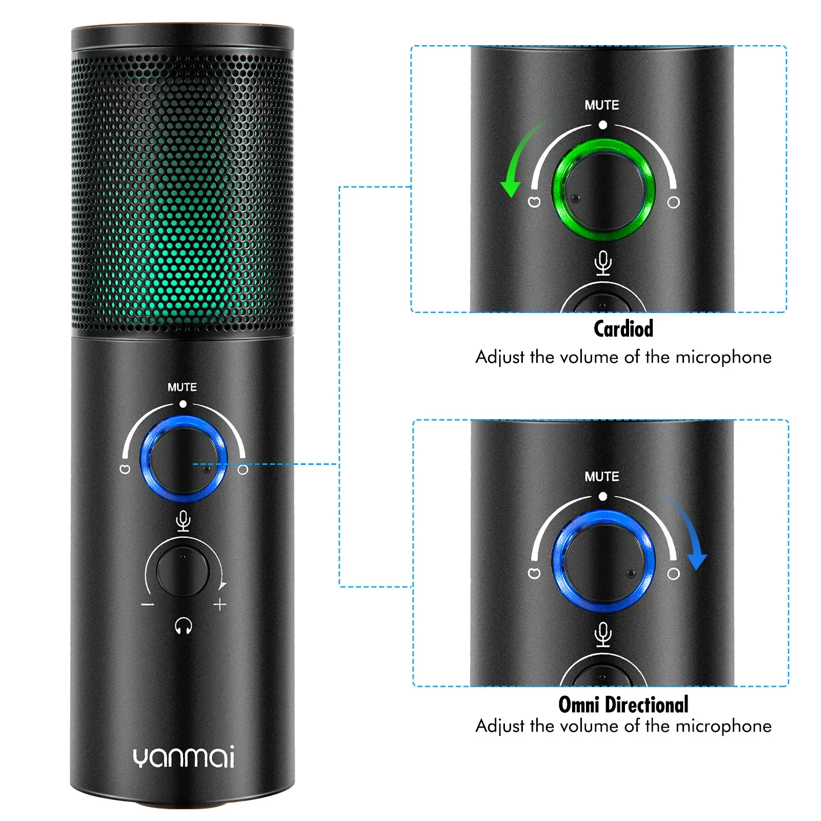 Q18 Two Directional, Recording Karaoke Condenser Microphone