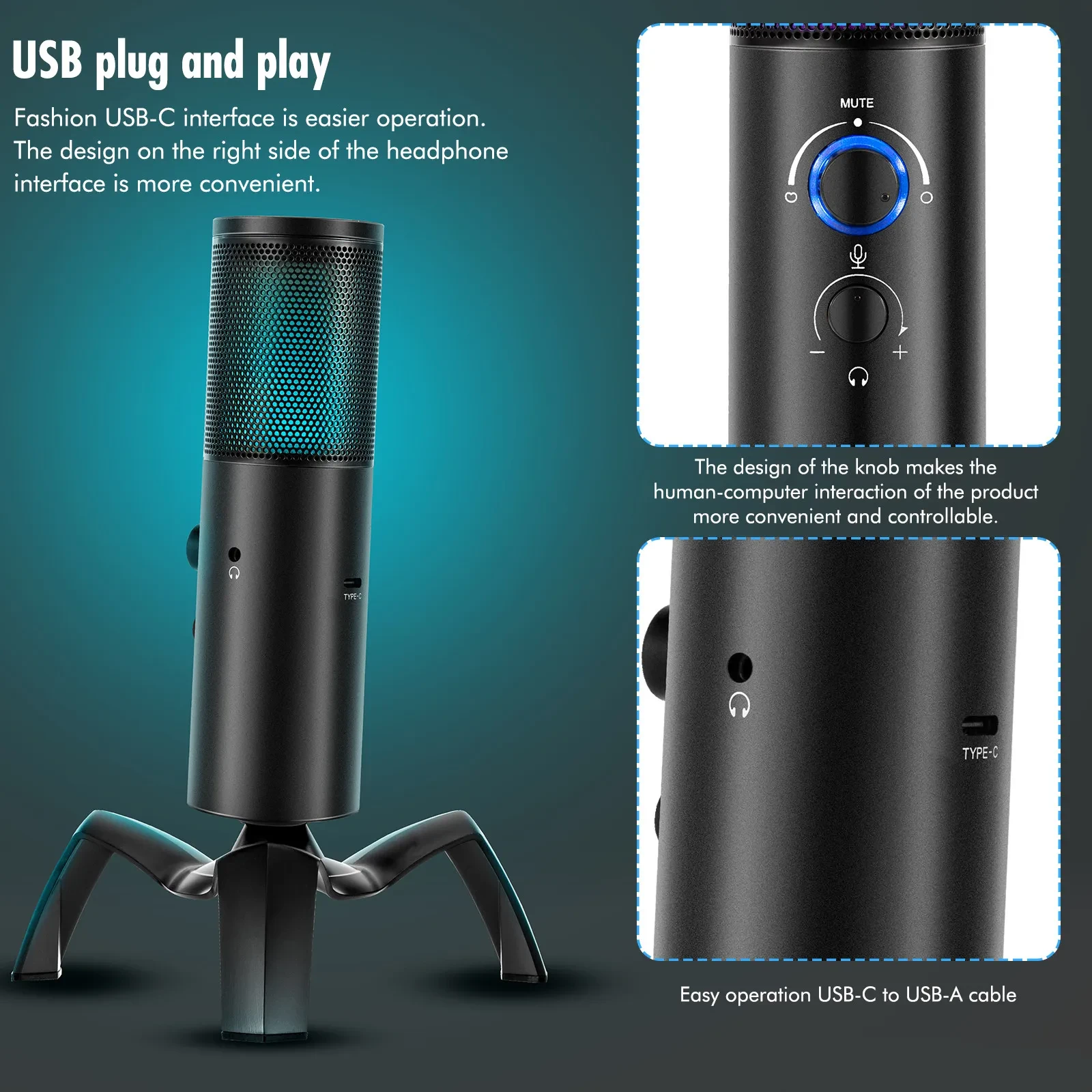 Q18 Two Directional, Recording Karaoke Condenser Microphone