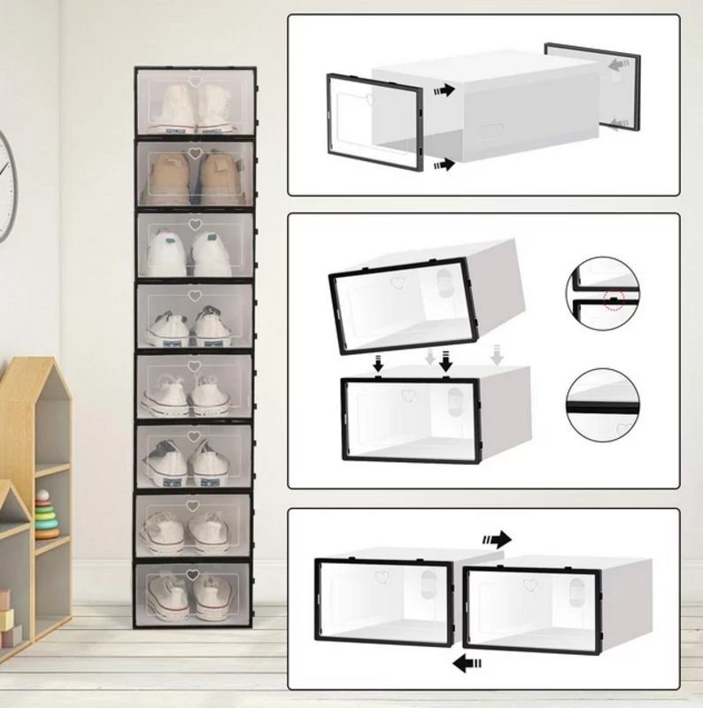 Shoe Storage Box Drawer Rack Cabinet