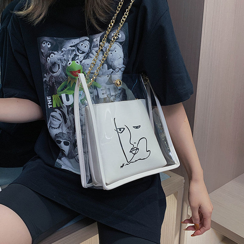 Trendy All-Match Messenger Bag, Shoulder Bag, Large Capacity Tote Bag