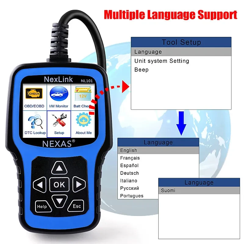NexLink:tm: Car Diagnostic Scanner