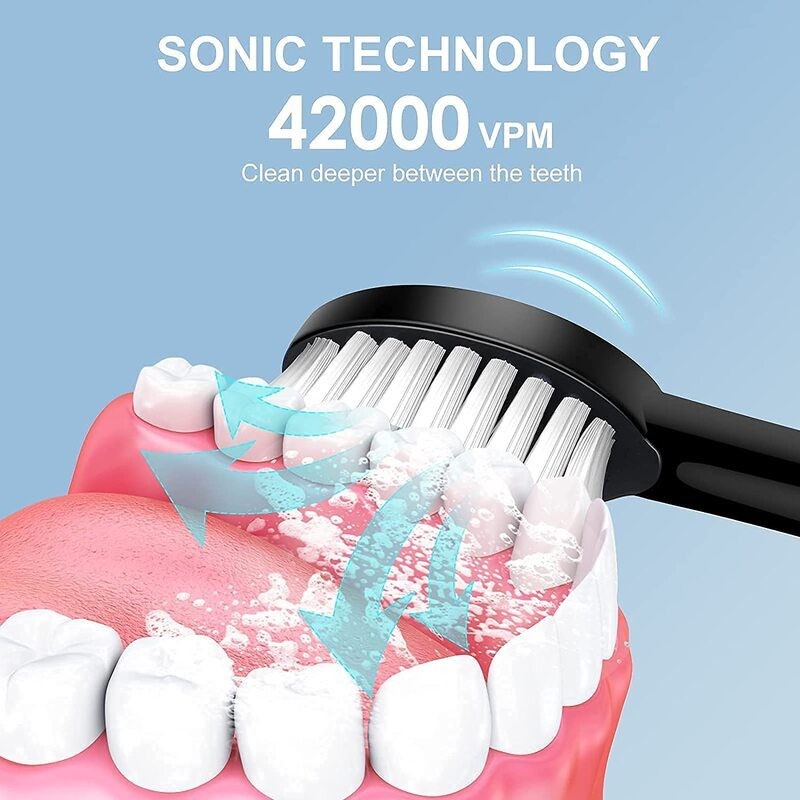 Rechargeable Sonic Electric Toothbrush Black