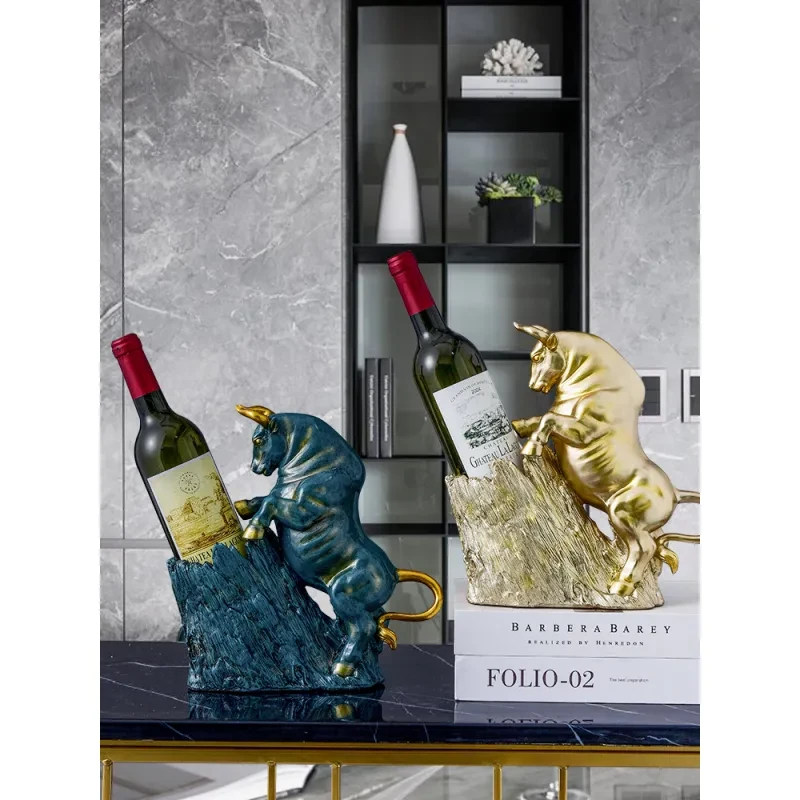 Red Wine Rack Decoration Modern Light Luxury Home Living Room Dining Table