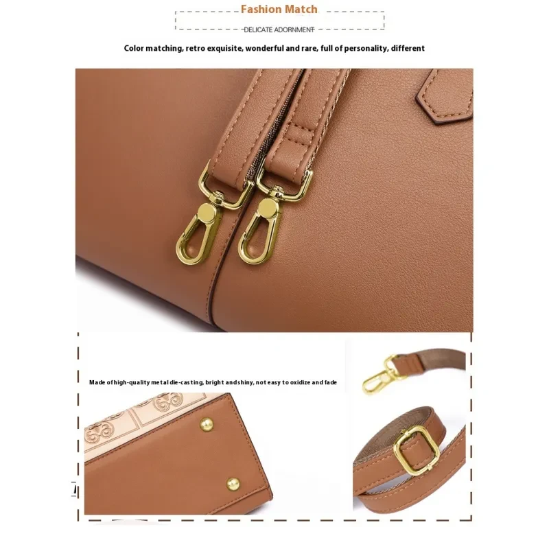 Embroidered Bag Large Capacity High-grade Light Luxury One-shoulder Portable