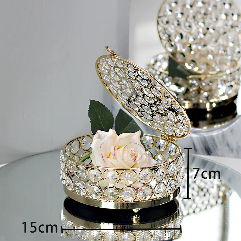 Light Luxury Jewelry Box High-grade Crystal Glass Transparent Exquisite Box