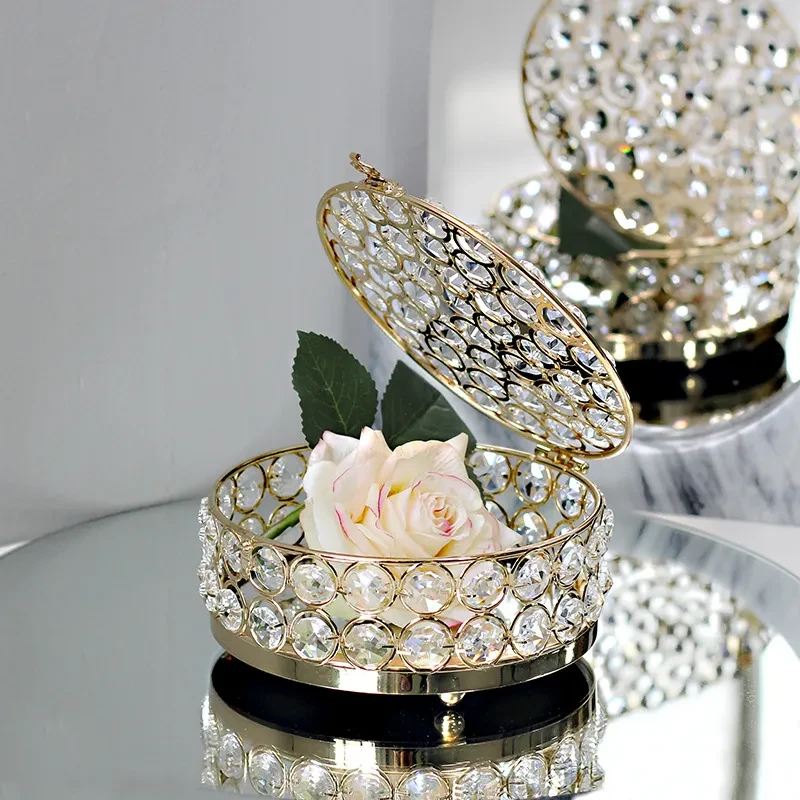 Light Luxury Jewelry Box High-grade Crystal Glass Transparent Exquisite Box