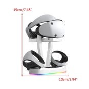 PS5 VR2 Controller Charging Dock Headset Stand,Wireless Charging Station