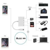 4 in 1 Lightning to USB SD Camera Card Reader Adapter