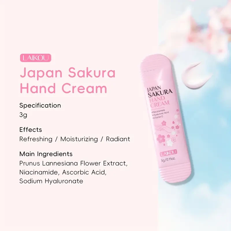 LAIKOU 20pcs Japan Sakura Hand Cream
