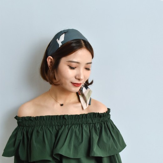 Japanese wide hair band turban