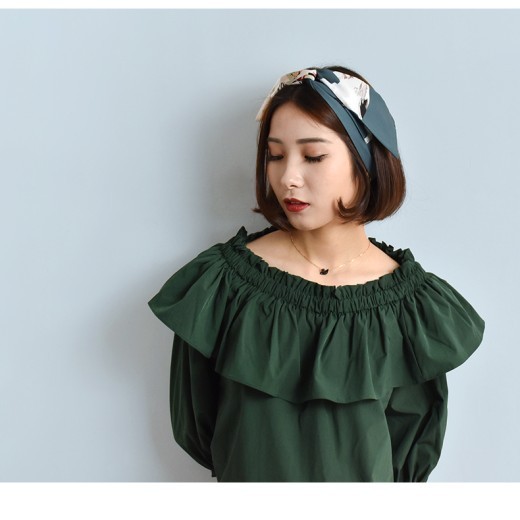 Japanese wide hair band turban