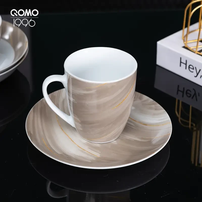 12/24pcs Round Ceramic Dinnerware Sets