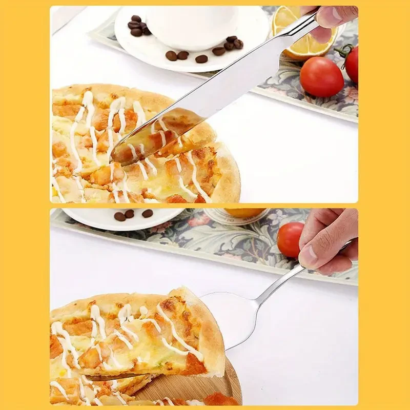 Durable Stainless Steel 2pcs Cake Knife and Spatula Set