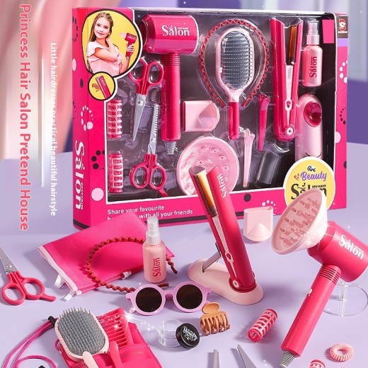 Children Play House Hair Salon Suit Toys