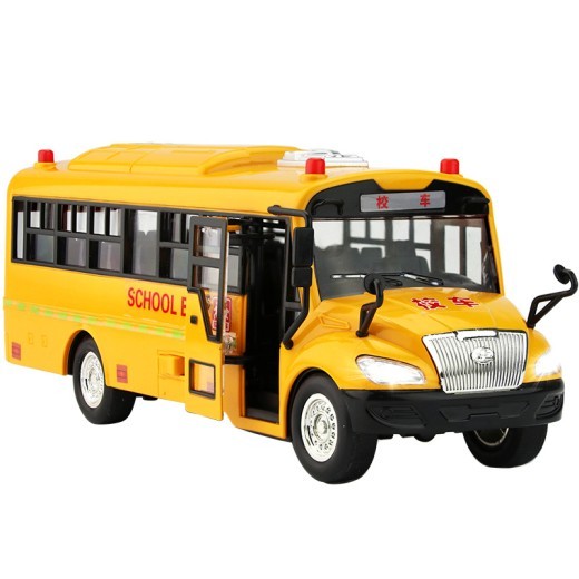 A toy car that simulates a large school bus