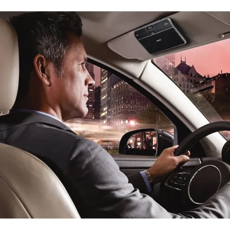 Wireless Bluetooth Car Kit Set Handsfree Speakerphone V4.0 Multipoint Sun Visor Speaker for Phone Smartphones Car Charger