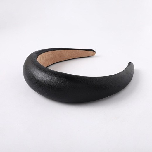 Leather Sponge Thicken Cloth Wide Side Headband