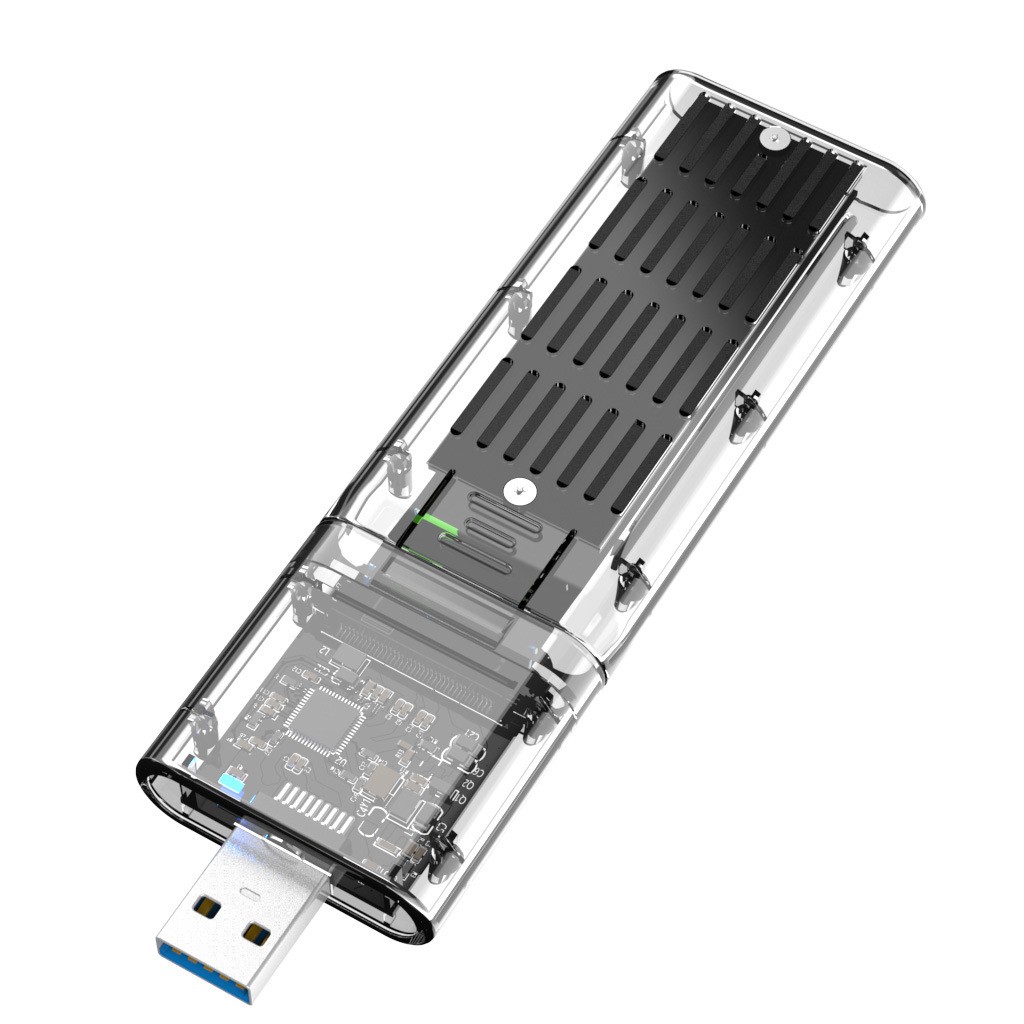 Transparent And Creative Solid State Mobile Hard Disk Box USB Interface