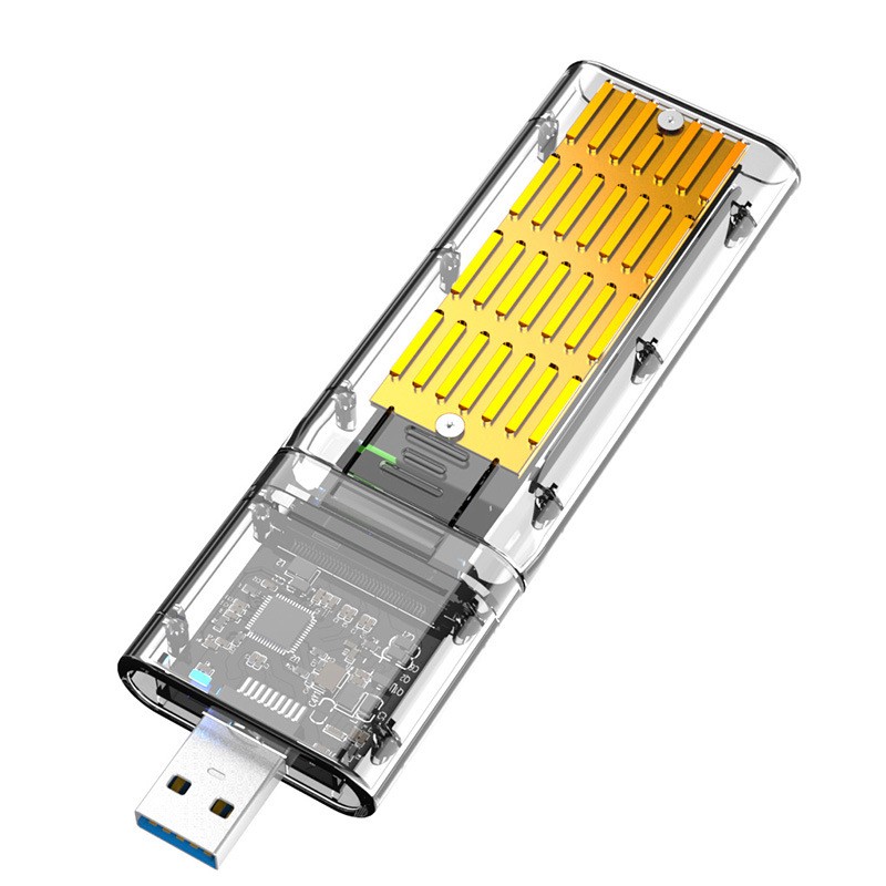 Transparent And Creative Solid State Mobile Hard Disk Box USB Interface