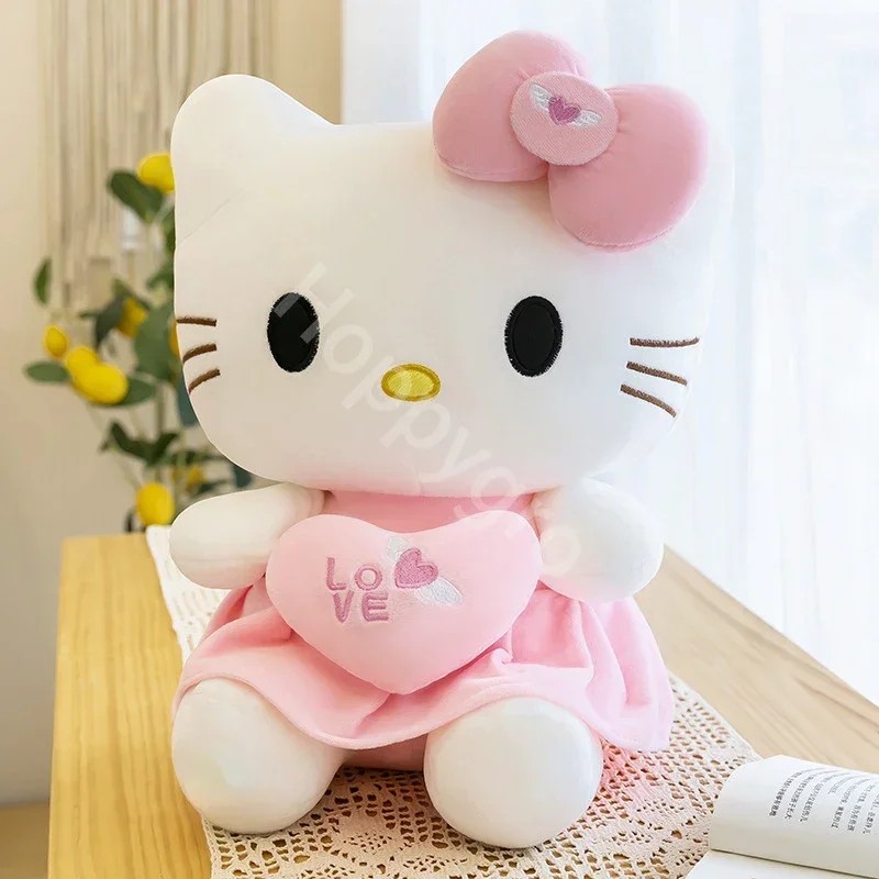 23cm Kawaii Anime KT Cat Plush Doll - Sanrio KT Cat Plush Toy
