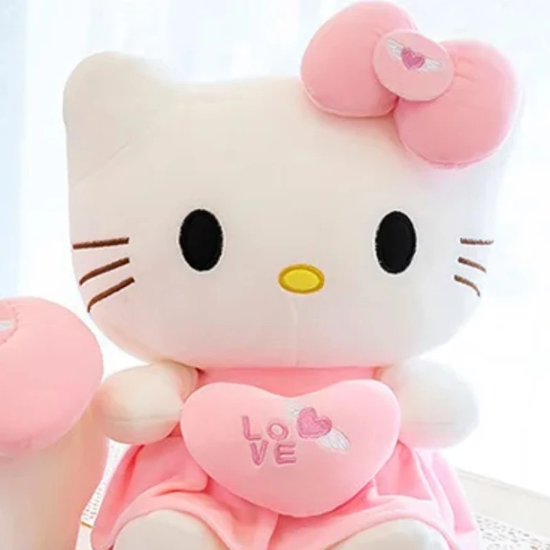23cm Kawaii Anime KT Cat Plush Doll - Sanrio KT Cat Plush Toy