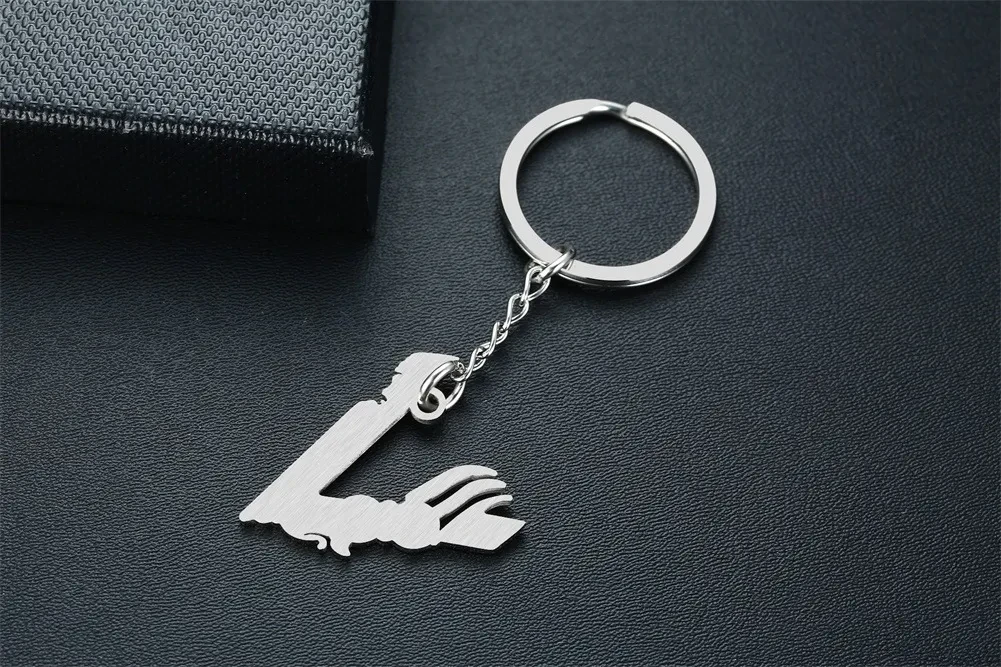 Stainless Steel V-shaped Viking Keychain