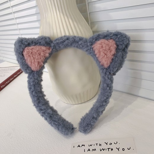 Cute Lambswool Cat Ears Hair Band Female