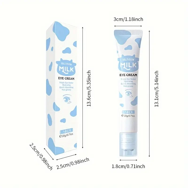 LAIKOU 0.71oz Milk Eye Cream with Vitamin A & B